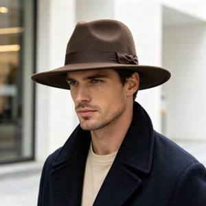 Sombreros Fedora para Mujer al por Mayor, de Ala Ancha Plana de 9.5cm, con Lazo a Juego, Nueva Tendencia 2023, Alta Calidad, Venta Caliente, ODM/OEM - Product Image 3