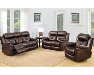 Tecnología Sofisticada, Sofá Reclinable de Cuero Sintético de Moda Moderna - Product Image 1