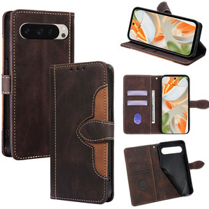 Google Pixel 6A用フリップケースGooglePixel 8 7A 7 Pro5G用ラグジュアリーレザーブックカバー磁気カードウォレット電話ケース - Product Image 1