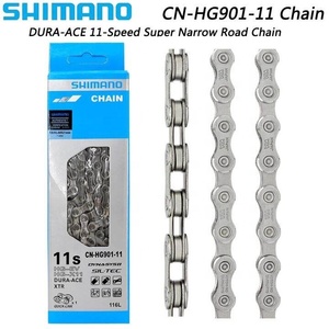 <span class=keywords><strong>Cadena</strong></span> de Bicicleta Original <span class=keywords><strong>Shimano</strong></span> Dura-Ace CN-<span class=keywords><strong>HG901</strong></span> de 11 Velocidades, 116L <span class=keywords><strong>HG901</strong></span> con Caja de Papel - Product Image 1