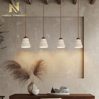 Travertin pierre naturelle Wabi Sabi suspension cuisine îlot plafond lustre suspension pour la maison