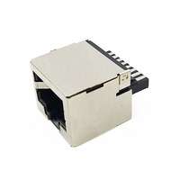 Coorle Hanxian RJ45 blindé 8p8c femelle, style carré, connecteurs de câbles Ethernet à souder, adaptateurs, 100 pièces/boîte