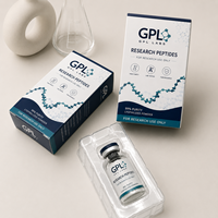 Vente en gros de plateaux pour flacons personnalisés haut de gamme, étiquettes et boîtes de 3 ml, emballages holographiques pour produits peptidiques