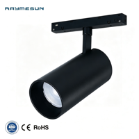 Spot LED magnétique moderne en aluminium pour rail, orientable, à angle de faisceau réglable, pour centre commercial