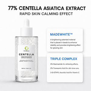 Ampoule Capsule Éclaircissante et Hydratante à <span class=keywords><strong>la</strong></span> Centella, Sérum Visage Apaisant pour Peaux Ternes, Marque Privée OEM en Gros - Product Image 4