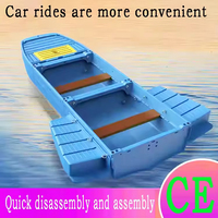 2025 bateau de pêche pliant Portable monté sur véhicule en plastique populaire à bas prix à vendre capacité 4 personnes moteur hors-bord