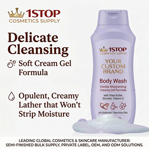 <span class=keywords><strong>Gel</strong></span> Douche Hydratant Parfumé aux Perles Formule Acides Aminés pour Peaux Sèches Sans Étiquette de Produit - Product Image 4