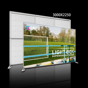 กล่องไฟทรงกลมขนาดใหญ่ 48 นิ้ว โครงอะลูมิเนียมชุบสีเงิน - Product Image 1