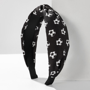 Fascia per Capelli da Calcio per Donne, Fascia Annodata Sportiva, Antiscivolo, Larga, Accessorio <span class=keywords><strong>Moda</strong></span> per Capelli - Product Image 4