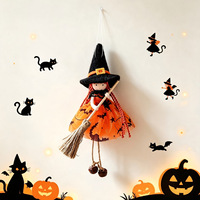 Décorations de fête d'Halloween, ornements suspendus de dessins animés effrayants, poupées sorcières en tissu, décorations de fête