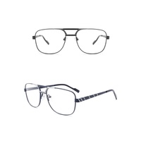 Expédition sous 24 heures – Montures de lunettes optiques en métal, faites à la main, durables, légères, à double pont, pour usage quotidien