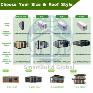 Casa Prefabricada Multiusos de 40 pies, Estructura de Contenedor Expandible para Almacenamiento, Vivienda y Centro de Pequeños Negocios - Product Image 4