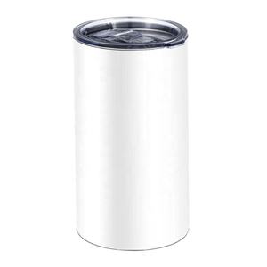 Gobelets à café gras à bouche droite en acier inoxydable à double paroi de 20oz avec couvercle - Product Image 1