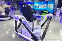 Simulador de parque de atracciones para interior, simulador de coche de carreras de 3 pantallas, 6 dof, seis ejes, F1
