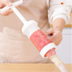 Poussoir à saucisses <span class=keywords><strong>manuel</strong></span> écologique en plastique pour la maison, outil de cuisine rapide et compact pour saucisses - Product Image 2