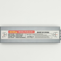 Alimentation électrique LED étanche 80w pour extérieur, transformateur d'alimentation électrique chinois