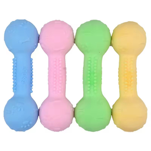 Wholesale <b>Interactive</b> Dog Training Chew <b>Toys</b> Durable TPR Rubber Bone Dumbbell Footprints Design <b>for</b> Teething <b>Pet</b> Chew <b>Toy</b> - Product Image 2