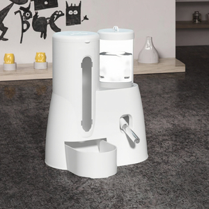 Lujosa y Elegante Botella de Agua 2 en 1 Antigoteo para Animales Pequeños con Dispensador Automático de Comida para Hámsters Sírios y Enanos - Product Image 3