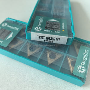 TCMT16T308-MT TT5080 Insertos Originales Taegutec de Carburo de Tungsteno con Recubrimiento CVD HRC45-60 para Torneado Externo en Tornos CNC, Corea - Product Image 3