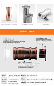 Patas de aluminio para sofá, forma de bola de bolos, muebles de Metal ajustables, pies de armario para sala de estar, armario, patas de mesita de noche - Product Image 5