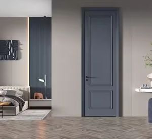 Puerta Interior Corredera Moderna de Madera Maciza, MDF Compuesto, Pintada Manualmente para Sala de Estar, Dormitorio, Hotel, Villa - Product Image 6