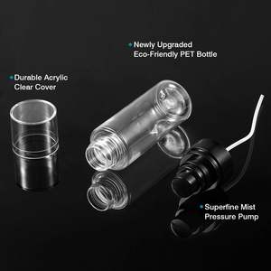 50ml Material plástico PET portátil recargable prensa negra botellas de <span class=keywords><strong>spray</strong></span> de niebla fina Facial - Product Image 4