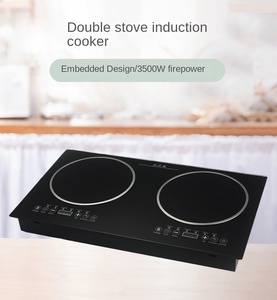 Placa de Inducción Eléctrica de Hierro Fundido de Doble Cabezal y 2 Quemadores de 24 Pulgadas, 500W, Portátil, con Control de Perillas, Eficiencia Energética Clase A, para Uso Hotelero - Product Image 5