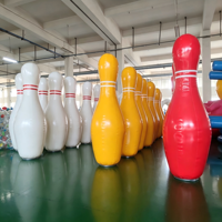 Pins de bowling gonflables géants, ensemble de bowling gonflable pour le team building, les parcs d'attractions en plein air, les divertissements sur la neige