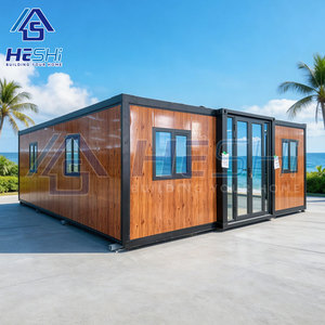 บ้านคอนเทนเนอร์สำเร็จรูปขนาด 40 ฟุต 20 ฟุต แบบขยายได้ ไม่ต้องเชื่อมต่อระบบสาธารณูปโภค 1 2 3 4 5 ห้องนอน บ้านสวนสำเร็จรูป บ้านโมดูลาร์ บ้านพักสำหรับผู้สูงอายุ - Product Image 6
