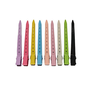 Pinzas <span class=keywords><strong>de</strong></span> Pelo <span class=keywords><strong>de</strong></span> Plástico con Logotipo Personalizado en Color <span class=keywords><strong>Caramelo</strong></span>, Pinzas <span class=keywords><strong>de</strong></span> Peluquería, Pinzas <span class=keywords><strong>de</strong></span> Seccionamiento Negras para Peinar - Product Image 5