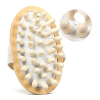 Cojín de aire Masajeador de madera natural Cepillo corporal Ducha Cepillo de masaje de cuerpo completo Mejor masajeador cervical de spa