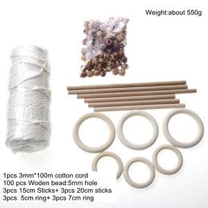 2mm 3mm 4mm 5mm 8mm 10mm Colored <strong>Macrame</strong> Cotton Cord <strong>Kit</strong> - Product Image 3