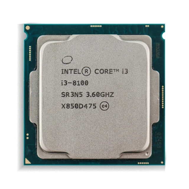 100% Working Intel Processor Core Used I3 8100 for Desktop in Stock