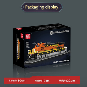 Mould King 12041 Locomotive italienne motorisée BNSF, modèle de train, blocs de construction, jouets, puzzle MOC, kits de briques pour enfants, cadeau d'anniversaire - Product Image 6