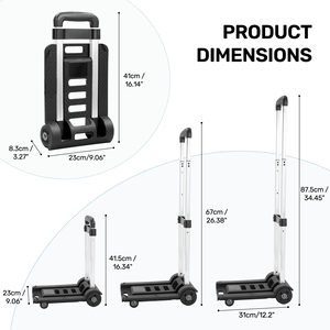 Cesta de Almacenamiento Plegable de PET+PE para Cocina y Baño, Carro de Equipaje Portátil de Una Sola Capa con Ruedas, Multifuncional - Product Image 4