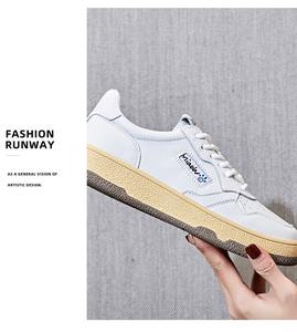 Zapatillas de Skate Clásicas Retro <span class=keywords><strong>Ennis</strong></span>, Calzado de Cuero Genuino para Caminar, Zapatillas Antideslizantes, Zapatillas Deportivas Casuales Blancas para Hombre - Product Image 5