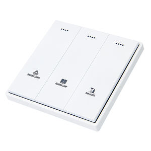 定制90毫米塑料1/<span class=keywords><strong>2</strong></span>/<span class=keywords><strong>3</strong></span>组大按钮壁灯开关酒店 - Product Image 2