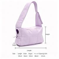 Sac de transport pour animaux de compagnie, sac à bandoulière pour chat et chien, sac à bandoulière matelassé, sac de voyage pour chiot, sac à main lavable pour petits chiens et chats