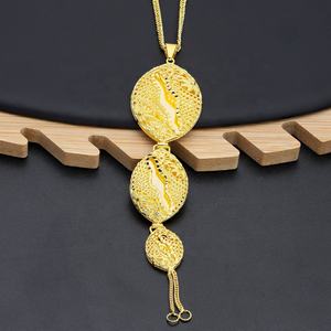 จีเอ็กซ์เอ็กซ์ ขายส่ง สร้อยคอเด็กแฟชั่นคุณภาพสูง ทองเหลืองชุบทอง 24K รูปหัวใจ สไตล์วินเทจ พร้อมจี้ห้อย - Product Image 4