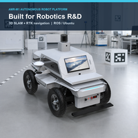 Sasis Robot Mobile Otonom AMR-M1 dengan Navigasi 3D SLAM RTK ROS Ubuntu Beban Vertikal 200 kg