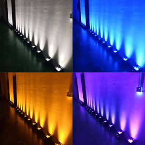 SHEHDS 6x18W RGBWAUV LED Projecteurs d'extérieur sans fil à télécommande sur batterie pour maison, <span class=keywords><strong>DJ</strong></span>, <span class=keywords><strong>mariage</strong></span> - Product Image 3