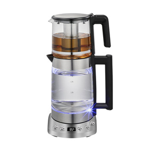 Ấm đun nước điện thủy tinh thông minh có điều khiển nhiệt độ 1.8L + 1.2L nhiệt nồi hơi nước trà ấm kỹ thuật số Ấm đun nước thủy tinh điện - Product Image 1