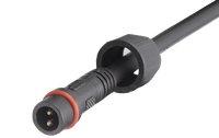 Câble d'extension étanche IP67 à 3 broches conforme RoHS, connecteurs LED extérieurs, isolation PVC, conducteur en cuivre M12 300V, OEM ODM