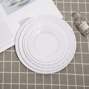 Juegos de Vajilla al por Mayor, Platos de Melamina para Uso Doméstico, Platos de Plástico Blancos, Plato Redondo de 9 Pulgadas, Platos de Melamina - Product Image 4