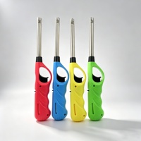 Briquet électronique en plastique rechargeable au butane, durable, pour camping et barbecue, prix usine, vente en gros, économique, marque DQ