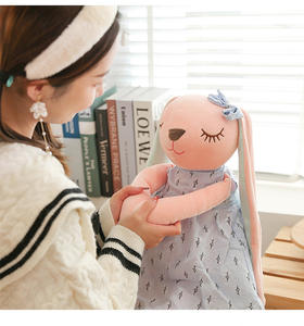 لعبة أرنب أرنب جديدة مبتكرة من القطيفة دمية ناعمة طويلة الأذن للأطفال هدية عيد ميلاد ورفيق نوم لعيد الفصح - Product Image 6