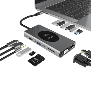 Tarjeta Compact Flash TF BASIX Compatible con Adaptador USB Tipo C 15 en 1 para PC, Laptop y Teléfono Inteligente - Product Image 3