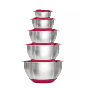 Bộ 5 Bát Trộn Inox Có Nắp - Product Image 5