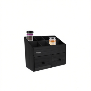 Organisateur d'épices JGWOOD DESIGNS à 6 compartiments avec 2 tiroirs, rangement de cuisine pour épices et herbes - Product Image 1
