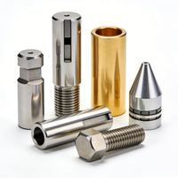 Pièces métalliques fabriquées, services de prototypage rapide CNC, pièces métalliques anodisées noires, kit métallique, fraisage CNC, pièces en POM